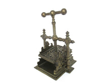 Playing Card Press, Heavy Antique Solid brass Victorian style - Antique home decor.