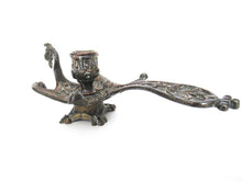 Candle holder Dragon. Vintage Brass plated Dragon Candle Holder. Griffin candle holder.