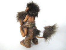 Nyform Troll 178, Troll w child, handmade in Norway (Goblin, Gremlin, Hob, Imp, Gnome, Hobgoblin, Elf, Pixy)