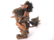 Nyform Troll 178, Troll w child, handmade in Norway (Goblin, Gremlin, Hob, Imp, Gnome, Hobgoblin, Elf, Pixy)