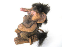 Nyform Troll, Troll with dog handmade in Norway. (Goblin, Gremlin, Hob, Imp, Gnome, Hobgoblin, Elf, Pixy)