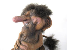 Nyform Troll, Troll with dog handmade in Norway. (Goblin, Gremlin, Hob, Imp, Gnome, Hobgoblin, Elf, Pixy)