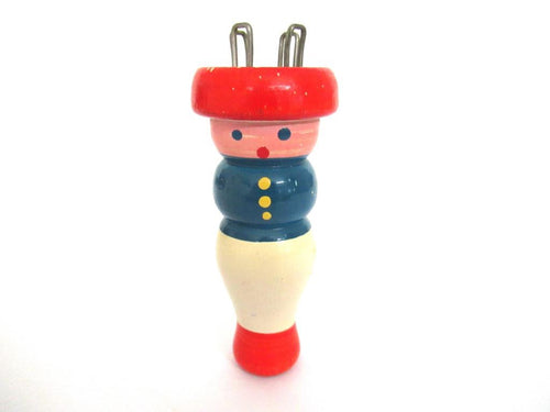 Vintage Wooden Knitting Doll, French Knitting, Bobbin Doll, Sewing supply, Knitting Nancy.