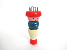Vintage Wooden Knitting Doll, French Knitting, Bobbin Doll, Sewing supply, Knitting Nancy.