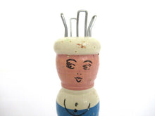 Knitting Doll, Vintage Wooden Knitting Doll, French Knitting, Bobbin Doll, Sewing supply, Knitting Nancy.