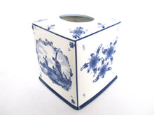 Beautiful Delft Blue Tissue holder, Tissue box, Elesva Delftware.
