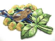 1930s  Bird Applique, Vintage Embroidered Bird  applique, application, patch. Vintage patch, sewing supply.