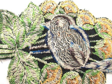 1930s  Bird Applique, Vintage Embroidered Bird  applique, application, patch. Vintage patch, sewing supply.