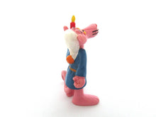 Pink Panther in Bathrobe holding a Candle Pvc Figurine Bully 1983 United Artists West Germany.