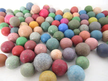 Marbles, Set of 100 Antique Clay Marbles, Antique marbles.