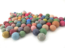 Marbles, Set of 100 Antique Clay Marbles, Antique marbles.