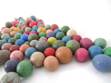 Marbles, Set of 100 Antique Clay Marbles, Antique marbles.