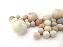 Marbles, Set of 35 Antique Clay Marbles.