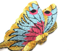 Authentic Antique Collectible Butterfly applique, 1930s  embroidered applique. Vintage patch, Applique, Crazy quilt.