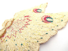 Authentic Antique Collectible Butterfly applique, 1930s  embroidered applique. Vintage patch, Applique, Crazy quilt.