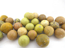 Clay Marbles, Set of 30 Antique Clay Marbles, Antique marbles.