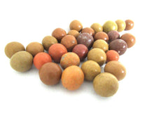 Clay Marbles, Set of 30 Antique Clay Marbles, Antique marbles.