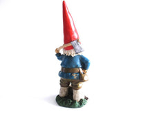 Collectible Garden Gnome with Axe, Lumberjack after a design by Rien Poortvliet, David the Gnome.