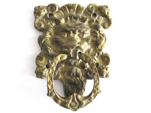 Brass Lion head Door Knocker Solid Brass Detailed Decorative Lion Head Door Knocker.