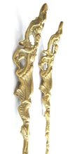 A Set of 2 Antique Brass Ornaments / Corners. Authentic antique hardware, embellishment restoration supply.