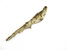 Antique Brass Ornament / Corner. Authentic antique hardware, embellishment restoration supply.