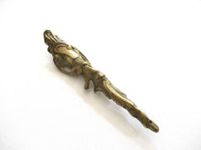 Antique Brass Ornament / Corner. Authentic antique hardware, embellishment restoration supply.