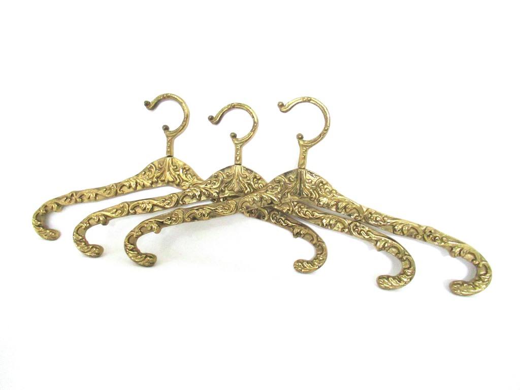 1 (one) Brass Clothes Hanger, Clothes Hangers, Antique French Coat han UpperDutch 1 (one) Brass Clothes Hanger, Clothes Hangers, Antique French Coat han UpperDutch