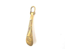 Shoe Horn. Shoe Spoon. Antique brass shoe horn.