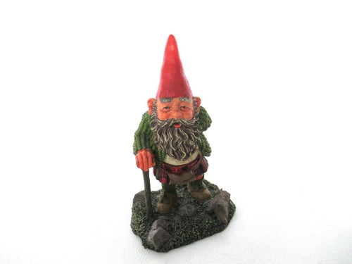 Classic Gnomes 'Scott' Gnome with Kilt after a design by Rien Poortvliet, scottish gnome.