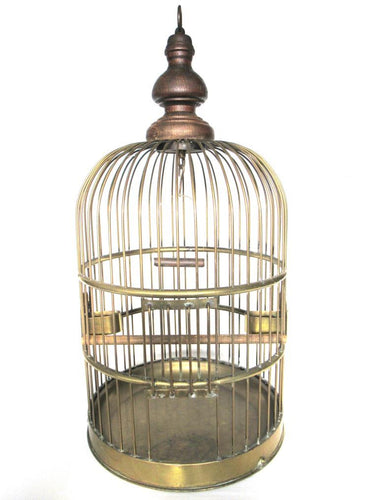 Antique Brass Birdcage 26 INCH, Solid brass bird cage.
