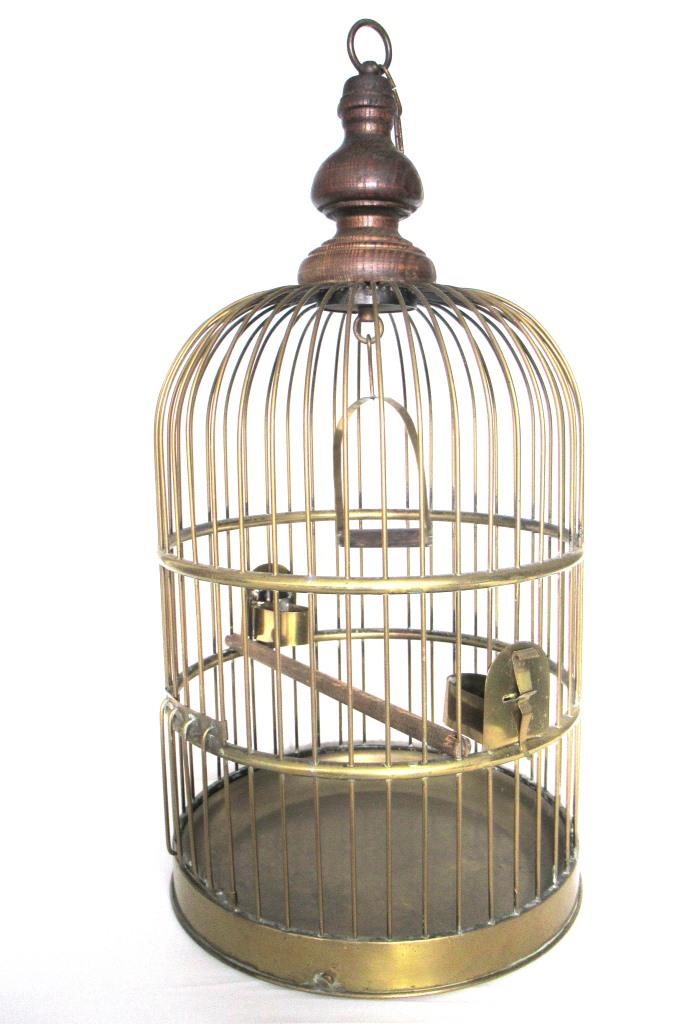 Antique Brass Birdcage 26 INCH, Solid brass bird cage. – UpperDutch