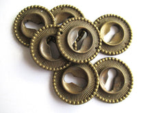 1 (ONE) Vintage Solid Brass Keyhole cover.