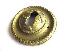 Heavy Solid Brass Keyhole cover, escutcheon, keyhole frame, Ram, Empire.