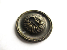 Vintage Thin Pressed Keyhole cover, floral design.