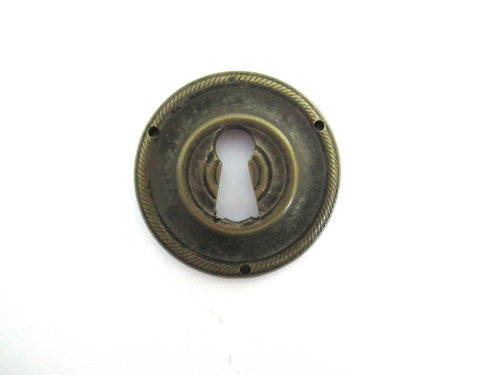 Vintage Solid Brass Keyhole cover.