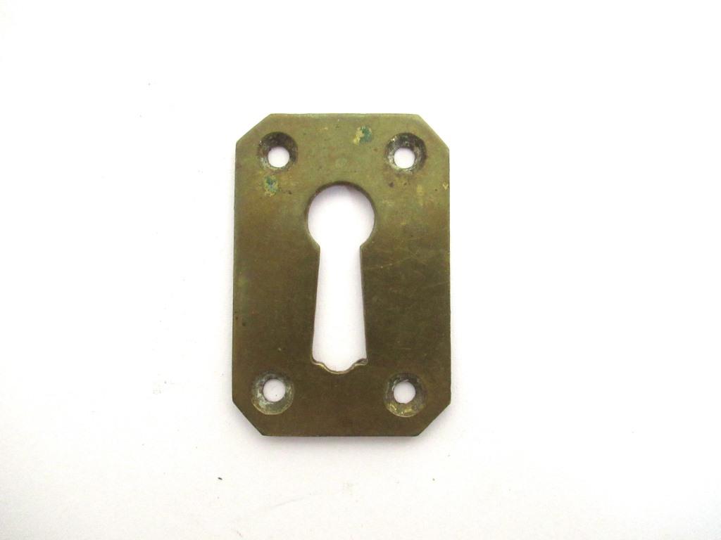 Vintage Keyhole Cover, furniture hardware, replacement escutcheon.
