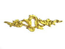 1 (ONE) Antique ornated brass keyhole cover Ornamental escutcheon Cabinet Hardware Furniture applique.