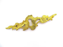 1 (ONE) Antique ornated brass keyhole cover Ornamental escutcheon Cabinet Hardware Furniture applique.