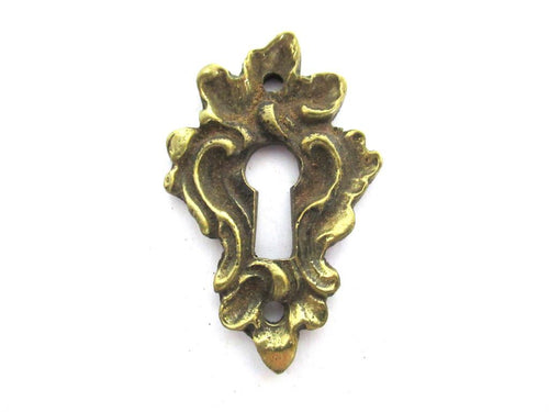 1 (ONE) Solid Brass Keyhole cover, escutcheon, frame.