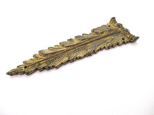 1 (ONE) Brass Antique Ornament Furniture Applique. Decoration mount, Embellishment, pediment, restoration supplies.