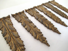 1 (ONE) Brass Antique Ornament Furniture Applique. Decoration mount, Embellishment, pediment, restoration supplies.