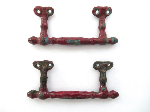 Set Cabinet Pulls, Vintage Metal Handles, Furniture Hardware, salvage.