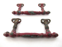 Set Cabinet Pulls, Vintage Metal Handles, Furniture Hardware, salvage.