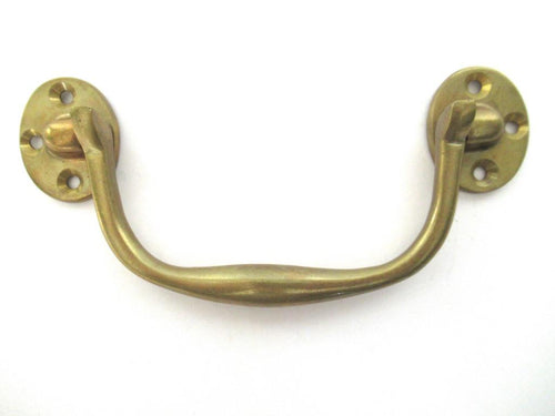Drawer pull, Antique Brass Cabinet Pull, Furniture Hardware, Drawer Handle.