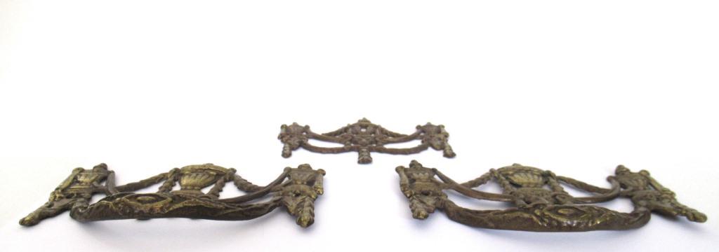 Antique drawer handles and keyhole cover, set of 3, cabinet hardware, UpperDutch Antique drawer handles and keyhole cover, set of 3, cabinet hardware, UpperDutch
