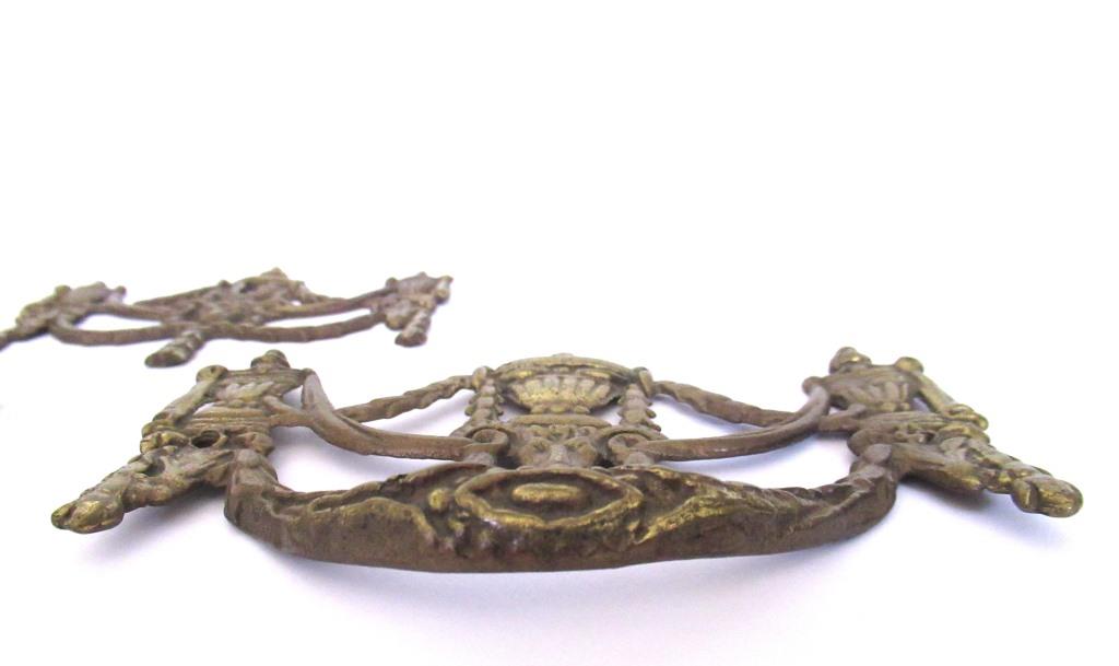 Antique drawer handles and keyhole cover, set of 3, cabinet hardware, – UpperDutch Antique drawer handles and keyhole cover, set of 3, cabinet hardware, – UpperDutch