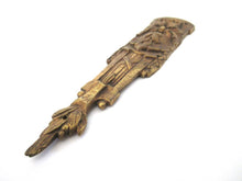 1 (ONE) Brass Antique Ornament Furniture Applique. Decoration mount, Embellishment, pediment, restoration supplies.