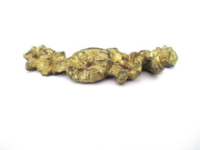 1 (ONE) Antique solid brass ormolu ornament, furniture decoration, salvage hardware.