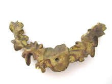 1 (ONE) Antique solid brass ormolu ornament, furniture decoration, salvage hardware.