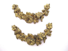 1 (ONE) Antique solid brass ormolu ornament, furniture decoration, salvage hardware.